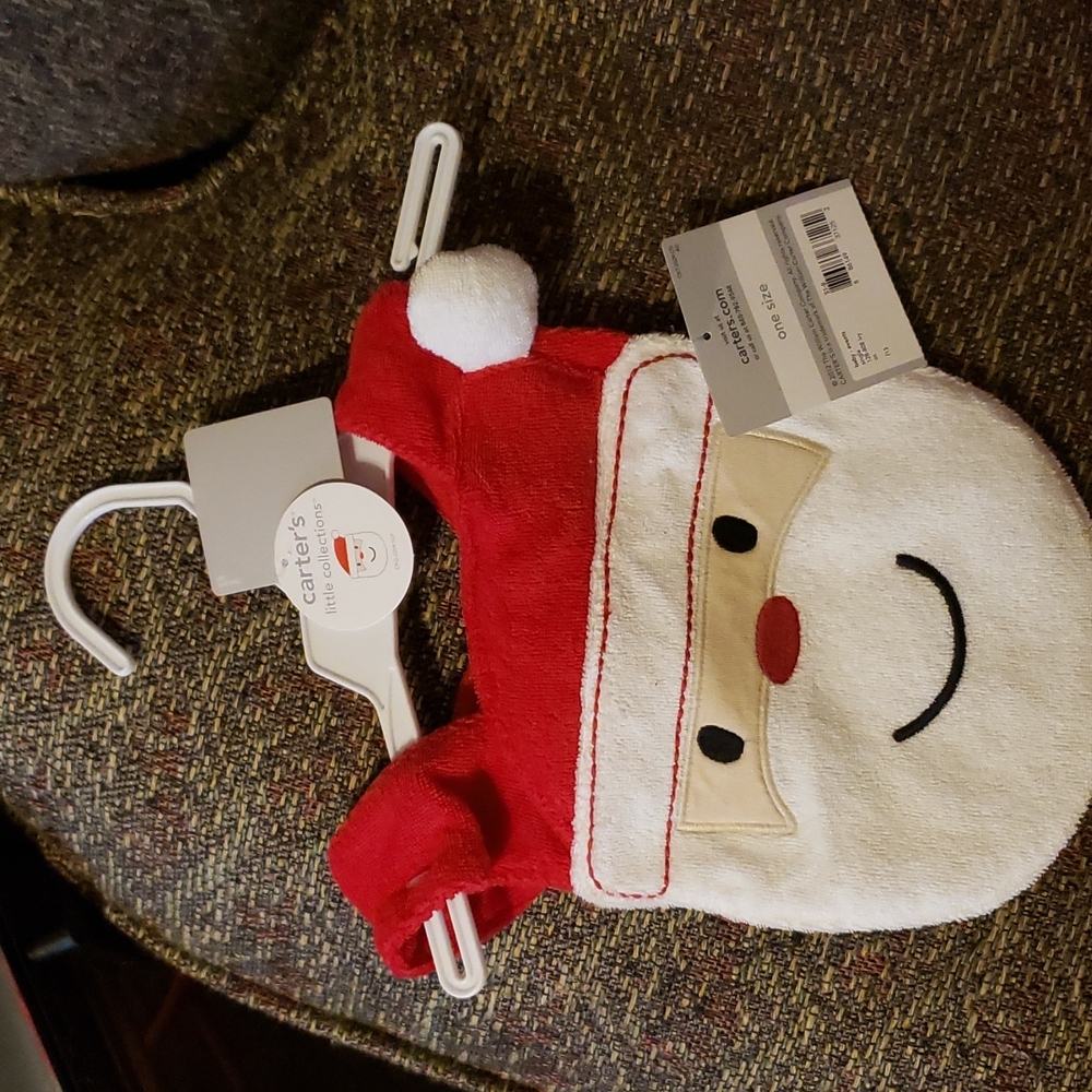 Carter Santa baby bib.
